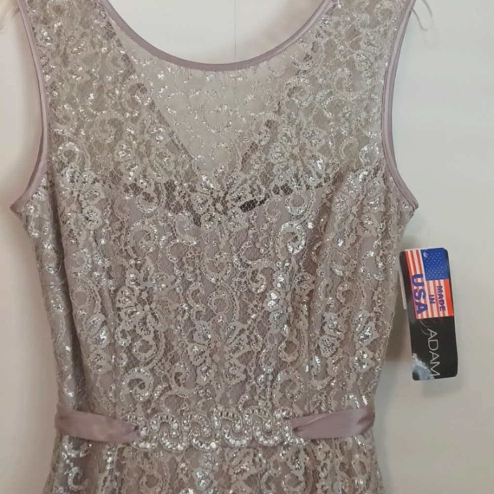 Betsy Adam NWT, made in USA, prom, bridal or special event dress Sz. 12. - Picture 2 of 9